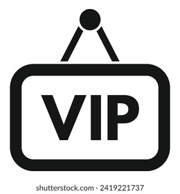 Icono de Vip board vector simple. Aerolínea de maletas. Viajero del aire de asiento