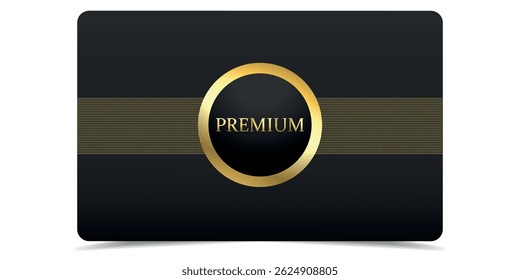 VIP card. Vip in abstract style on black background. Luxury template design, Invitation, vip gold ticket. Premium card.	