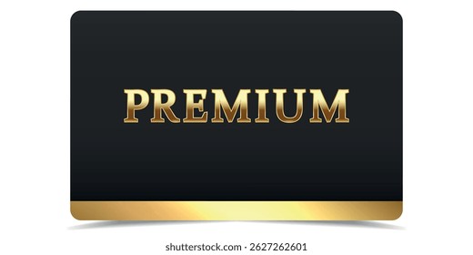 VIP card. Vip in abstract style on black background. Luxury template design, Invitation, vip gold ticket. Premium card.	