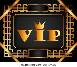vip card design, vector illustration eps10 graphic 