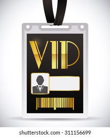 VIP card design, vector illustration eps 10.