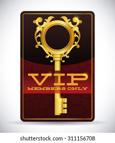 VIP card design, vector illustration eps 10.