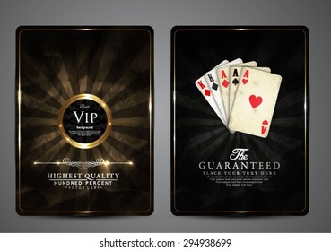 Vip card design-vintage-elegant