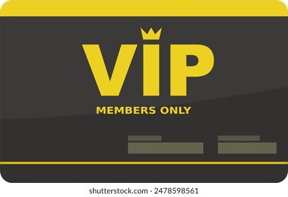 Tarjeta VIP (diseño plano, recortado)