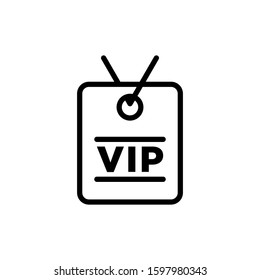 VIP card icon design trendy