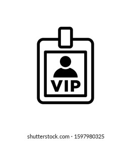 VIP card icon vector illustration.