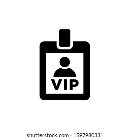 VIP card icon vector illustration.