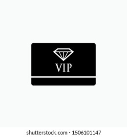 
VIP Card Icon - Vector, Sign and Symbol for Design, Presentation, Website or Apps Elements.