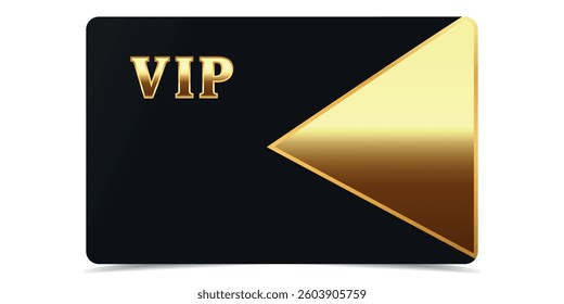 VIP card. Luxury texture template design, vip Invitation. Vip gold ticket in abstract style on black background. Premium card.	