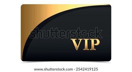 VIP card. Luxury texture template design. Exclusive VIP Invitation. Vip gold ticket in abstract style on black background. Premium card.	
