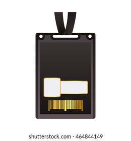 vip card pass exclusive ticket icon. Isolated and flat illustration. Vector graphic