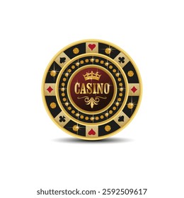 A VIP card for playing at a casino. Vector image.
