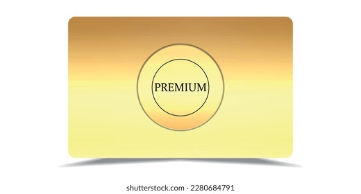 VIP. VIP card. Premium card. Vip gold ticket.