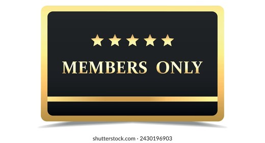VIP.VIP card. Premium card.Vip gold ticket.
