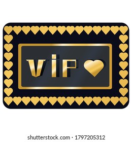 VIP Card. For A Special Client. Gold Card. Complimentary Ticket. Business Card. For Parties, Anniversaries, Clubs, Holidays, Shopping Trips.