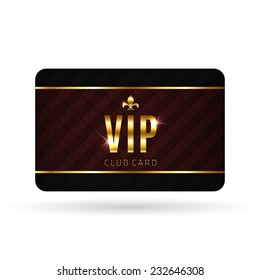 VIP card template. Vector illustration