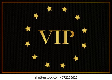 VIP card. Vector image. For members of the club and casino