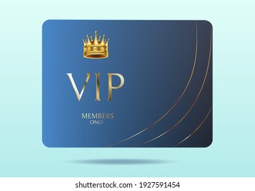 Vip card vectors. Gold card. Blue lilac gradient geometric ornament pattern in oriental style. Background with gold lettering invitation. Luxury design for VIP members. Shine and luxury.