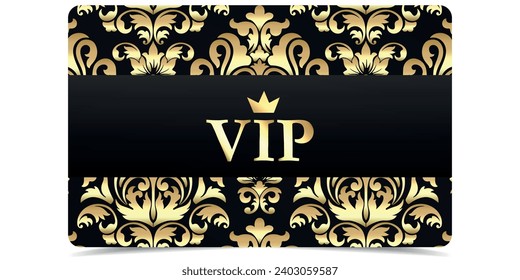 VIP.VIP card.Luxury template design. VIP Invitation.Vip gold ticket.Premium card.