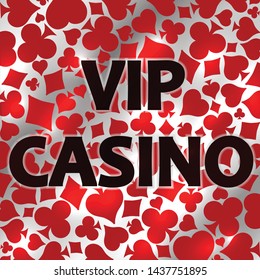 Vip Casino poker background, vector illustration