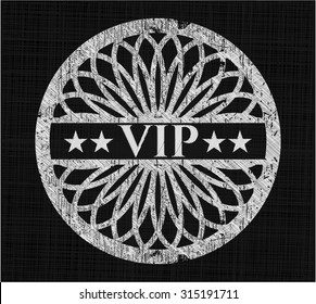 VIP chalk emblem