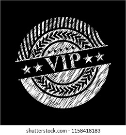 VIP chalkboard emblem