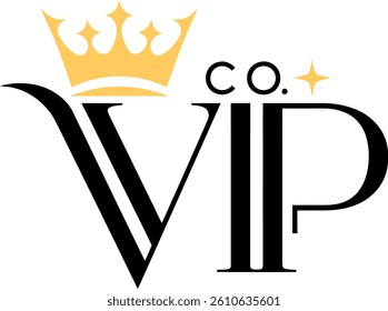 VIP Co. Crown Logo - Elegant White Edition