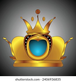 VIP crown Vector design isolated view loyalty free vector illustration 