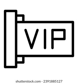 Vip customer icon outline vector. Service program. Gift benefit