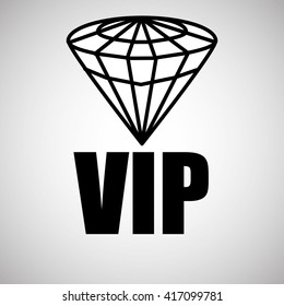 VIP design. Exclusive concept. Flat illustration