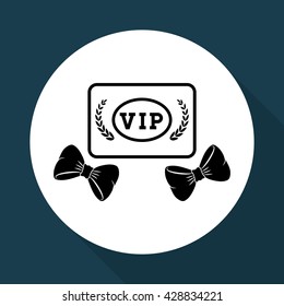 VIP design. Exclusive concept. Flat illustration