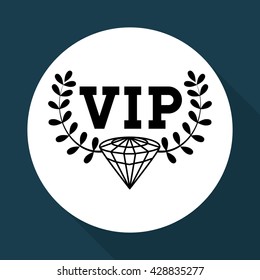 VIP design. Exclusive concept. Flat illustration