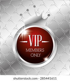 VIP design over gray background, vector illustration.