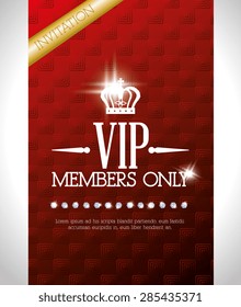 VIP design over white background, vector illustration.