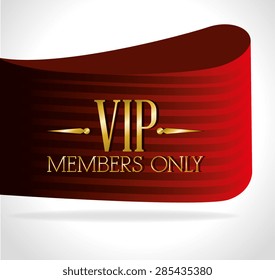 VIP design over white background, vector illustration.