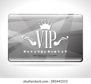 VIP design over white background, vector illustration.
