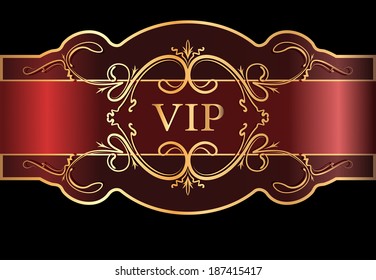 VIP design. Vector illustration. 