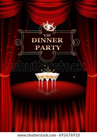 vip dinner party invitation card table stock vector royalty free invitation card for dinner party