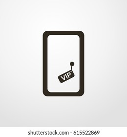vip door icon. vector sign symbol on white background