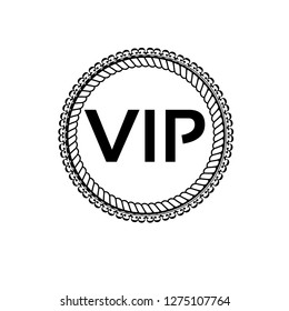 VIP emblem, label, badge,sticker, logo. Designed for your web site design, logo, app, UI