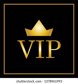 VIP Emblem. Very Important Person or Priority Illustration As A Simple Vector Sign & Trendy Symbol for Design and Websites, Presentation or Mobile Application. 