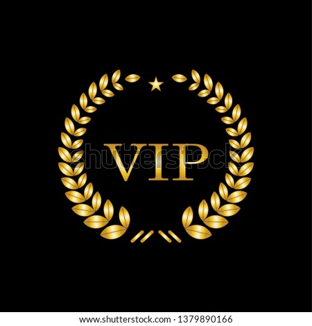 
VIP Emblem. Very Important Person or Priority Illustration As A Simple Vector Sign & Trendy Symbol for Design and Websites, Presentation or Mobile Application. 