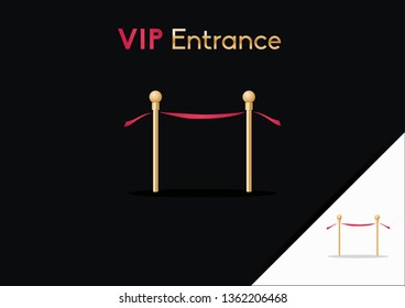 VIP entrance vector illustration