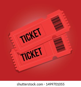 VIP Entry Pass Ticket Stub Design Template - Vector