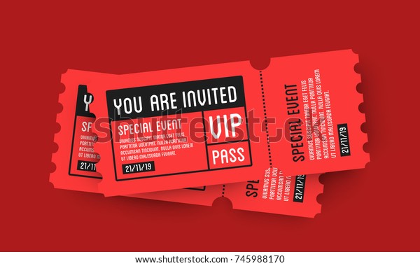 VIP Entry Pass
Ticket Stub Design
Template