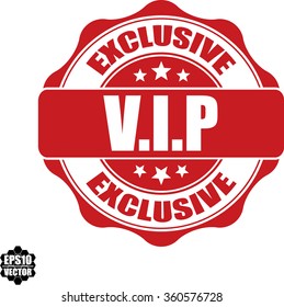 VIP exclusive grunge stamp.Vector.
