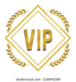 vip frame golden wreath icon