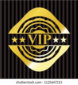 VIP gold badge or emblem