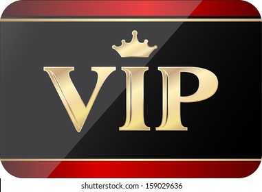 vip gold black gift card, fully editable vector