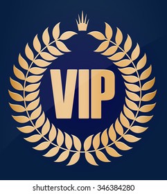 VIP Gold design on a dark blue background with a crown and ears.